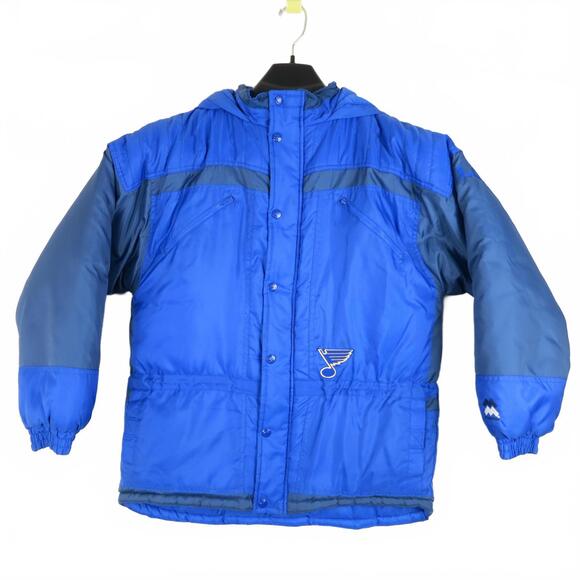 Vintage Mighty Mac Youth XL Blue St. Louis Blues Parka